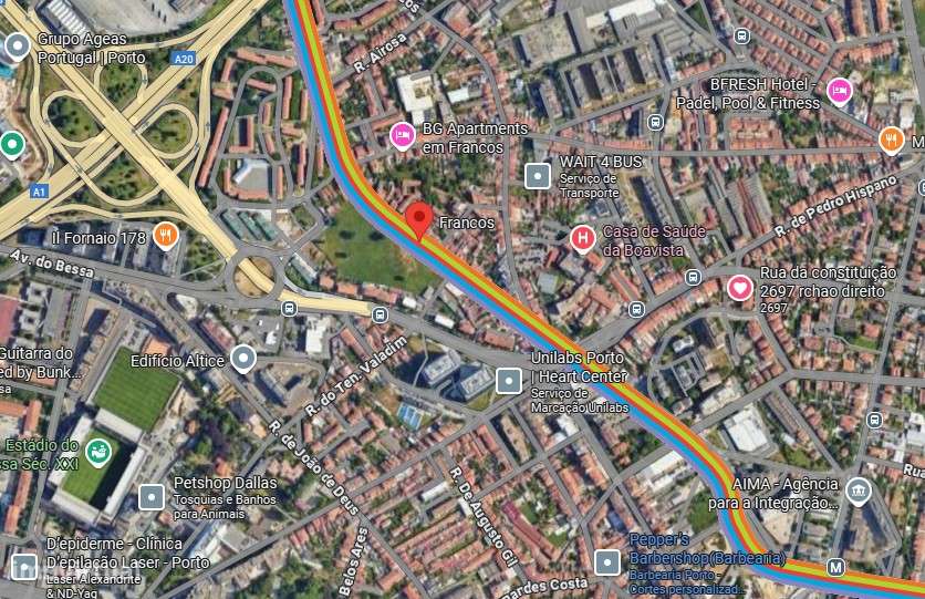 Vende-se T2 novo com varanda, à estação metro Francos-11