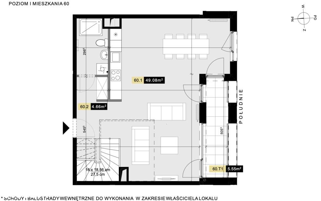 Tarasy Śląskie - dwupoziomowy penthouse z tarasem - Pełny obrazek: 2/16