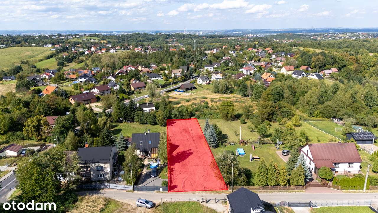 Przepiękna i cicha działka Swoszowice 13a media, analiza chłonności - Pełny obrazek: 2/7