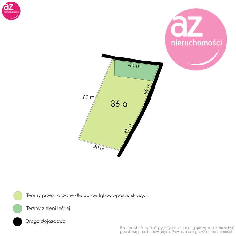 Działka rolna 36ar z możliwością przekształcenia-6