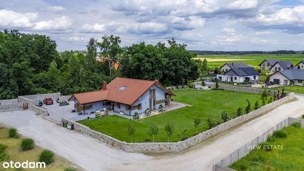 Las | działka 3000 m2 | basen | nowoczesny design-18