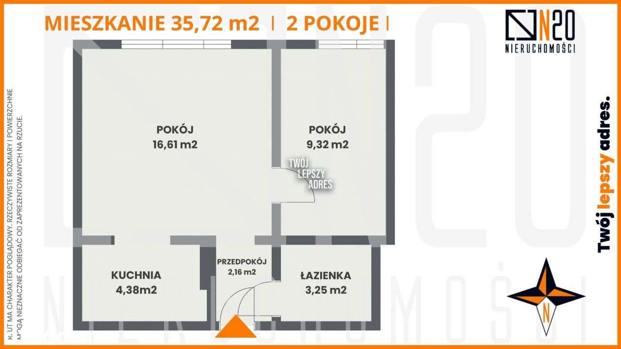 Klimatyczne 2-pokojowe mieszkanie na os. Strusia-3