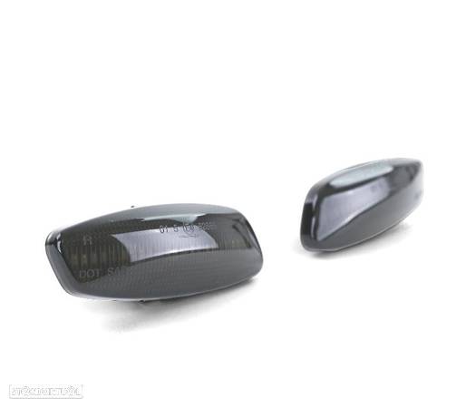 PISCAS ESPELHO PARA PEUGEOT CITROEN LED PRETO FUMADO - 3