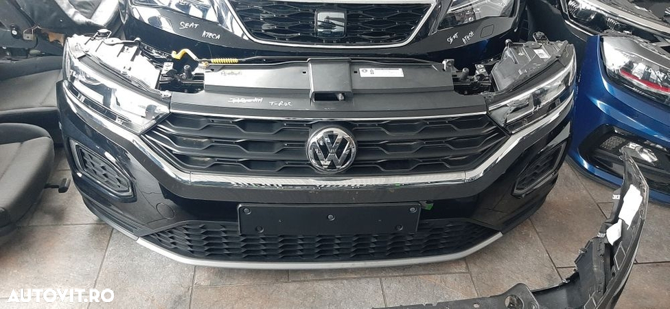 Fata completa vw T-ROC,far led,stopuri,haion,bară sp,Trager complet - 3