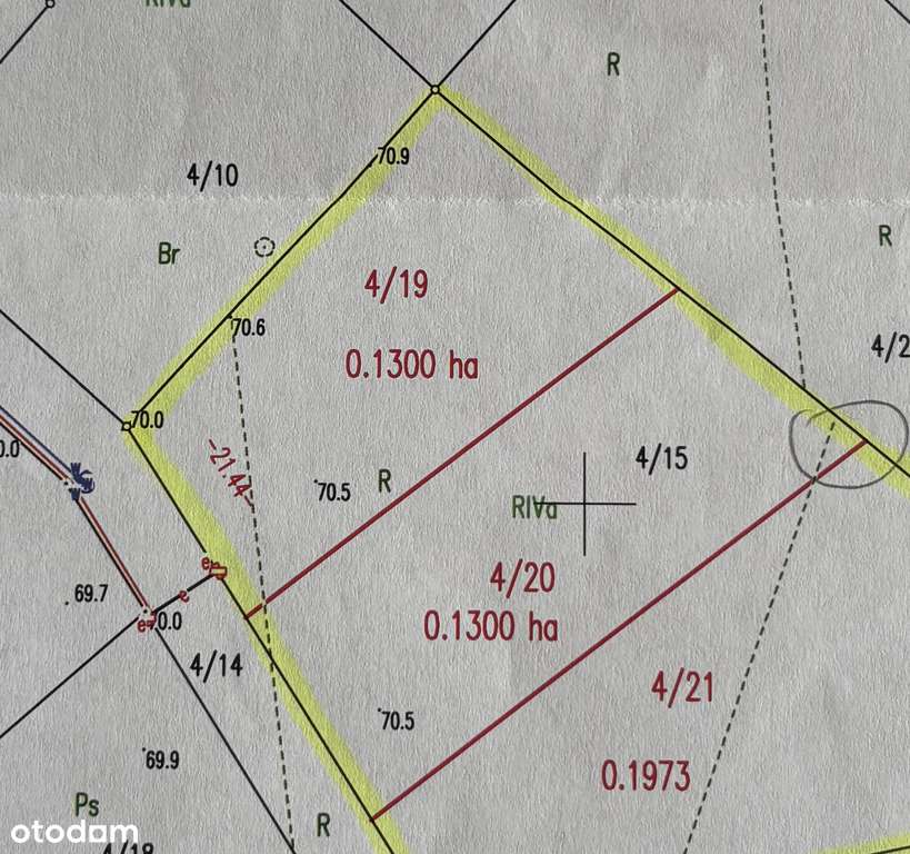 Działki w Chlastawie - 1300m2-1