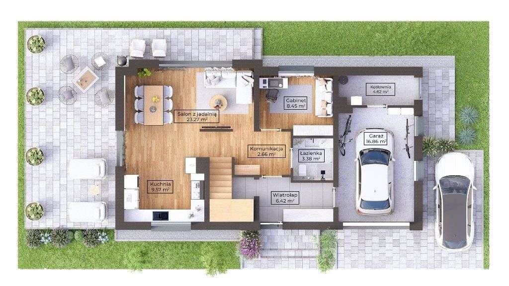 Dom wolnostojący z garażem|Malawa - Pełny obrazek: 4/9