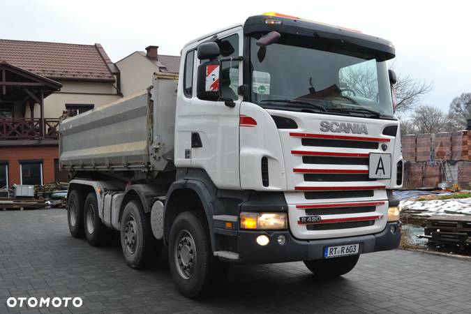 Scania R 420 8x4 DMC-34 t ŁAD. 20 t!!! 3-STRONNY WYWROT KLIMATYZACJA - 3