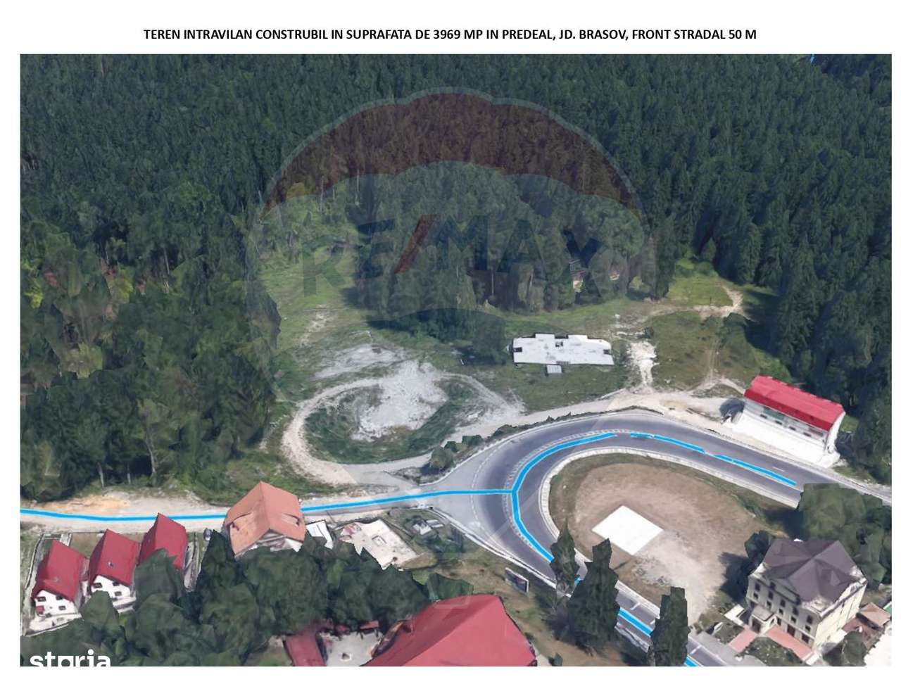 Oferta-vanzare teren intravilan 3,969mp Predeal-Strada Mihail Saulescu - Imagine principală: 3/19