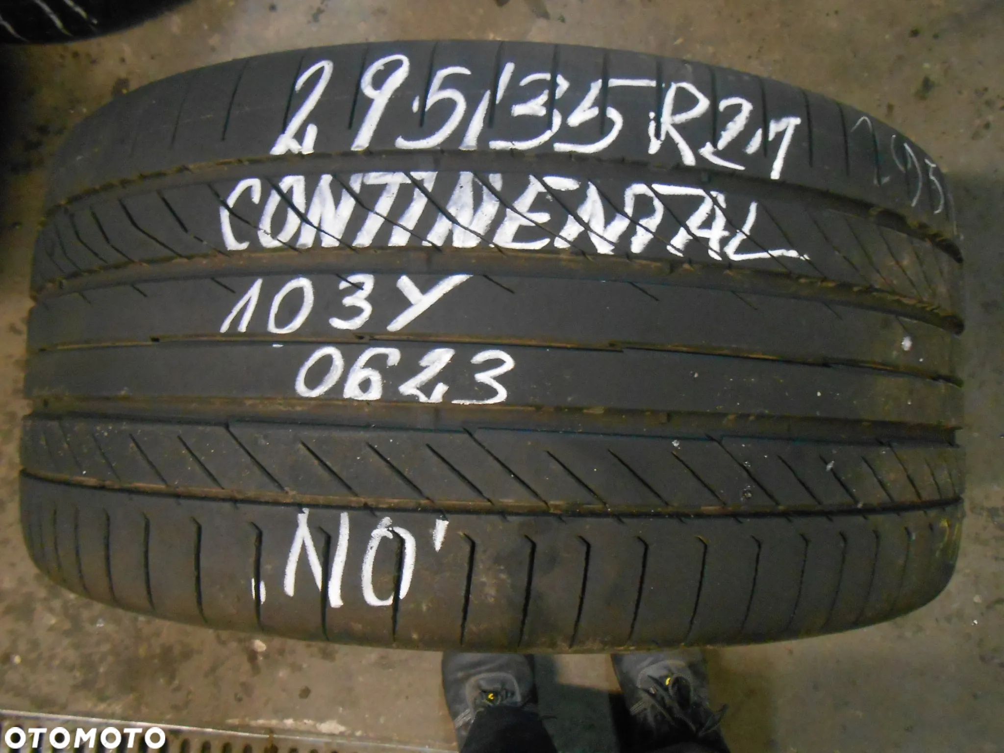 OPONA POJEDYNKA 295/35R21 Continental Sport Contact 5P NO DOT 0623  7.2MM - 1