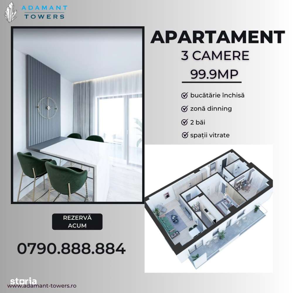 Adamant Towers | 3 camere | tip 3B | 100mp | Sos Nicolina Iasi-1