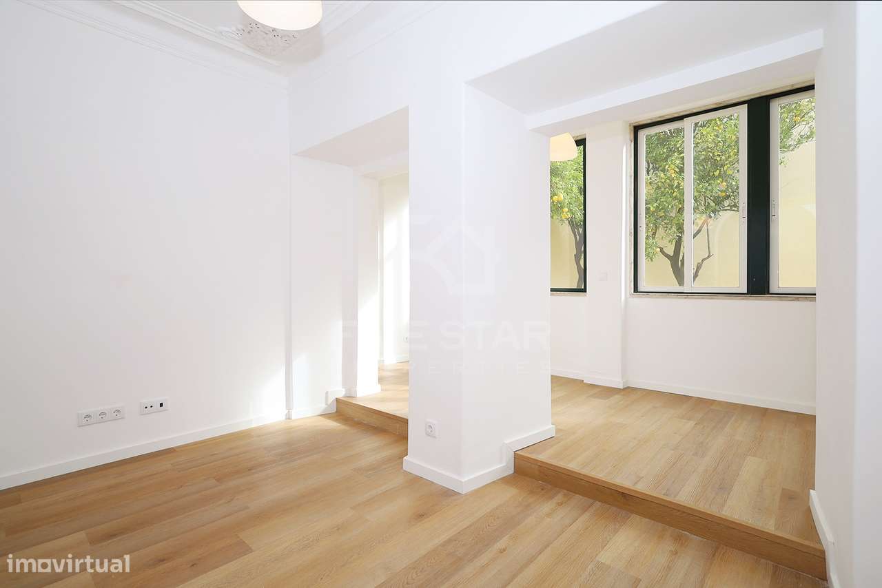 T1+1 - Príncipe Real - Renovado - Jardim Privado-23