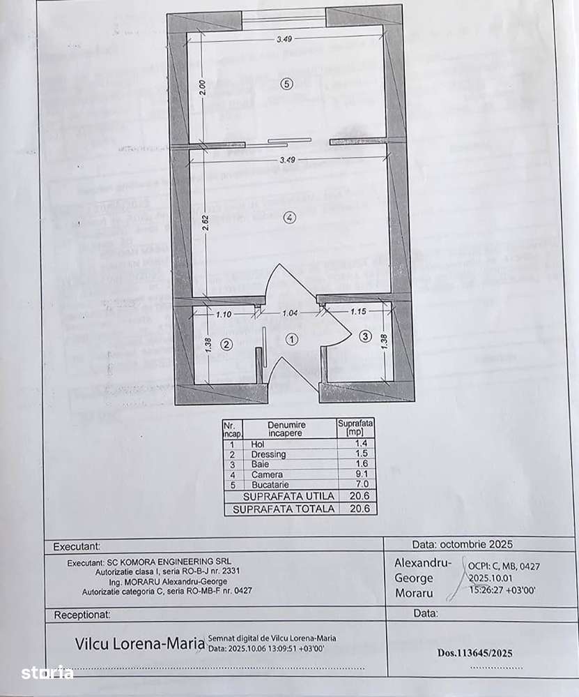 Garsoniera I 21 MP I Semidec | Zona linistita | Metrou 1 Decembrie-14