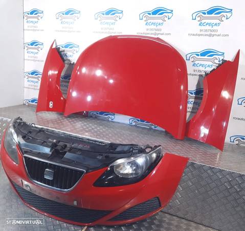 FRENTE COMPLETA SEAT IBIZA 4 IV 6J CAPOT PARACHOQUES GUARDA-LAMAS OTICAS FRENTE FIBRA CHAPA RADIADOR VENTILADOR REFORÇO - 8