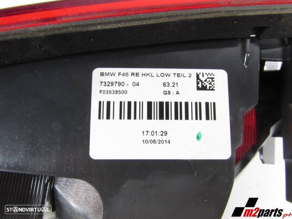 Farolim da mala Direito/Trás Seminovo/ Original BMW 2 Gran Tourer (F46) 63217329... - 4