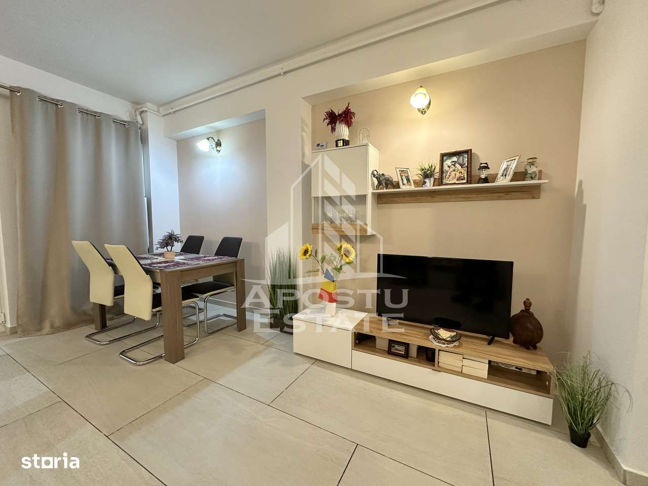 Apartament cu o camera mobilat si utilat la parter in Giroc la asfalt. - Imagine principală: 5/12