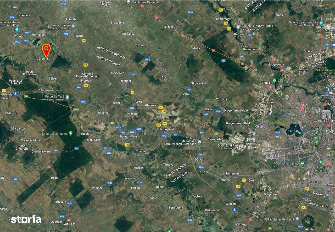 Teren 4.300 mp, in loc. Carpenisu, Gaiseni, Giurgiu - Imagine principală: 2/3