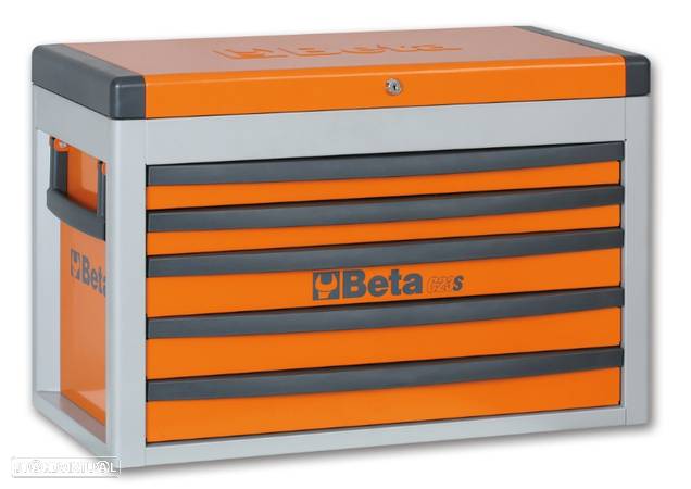 beta portable tool chest with five drawers orange 51200006 - 1