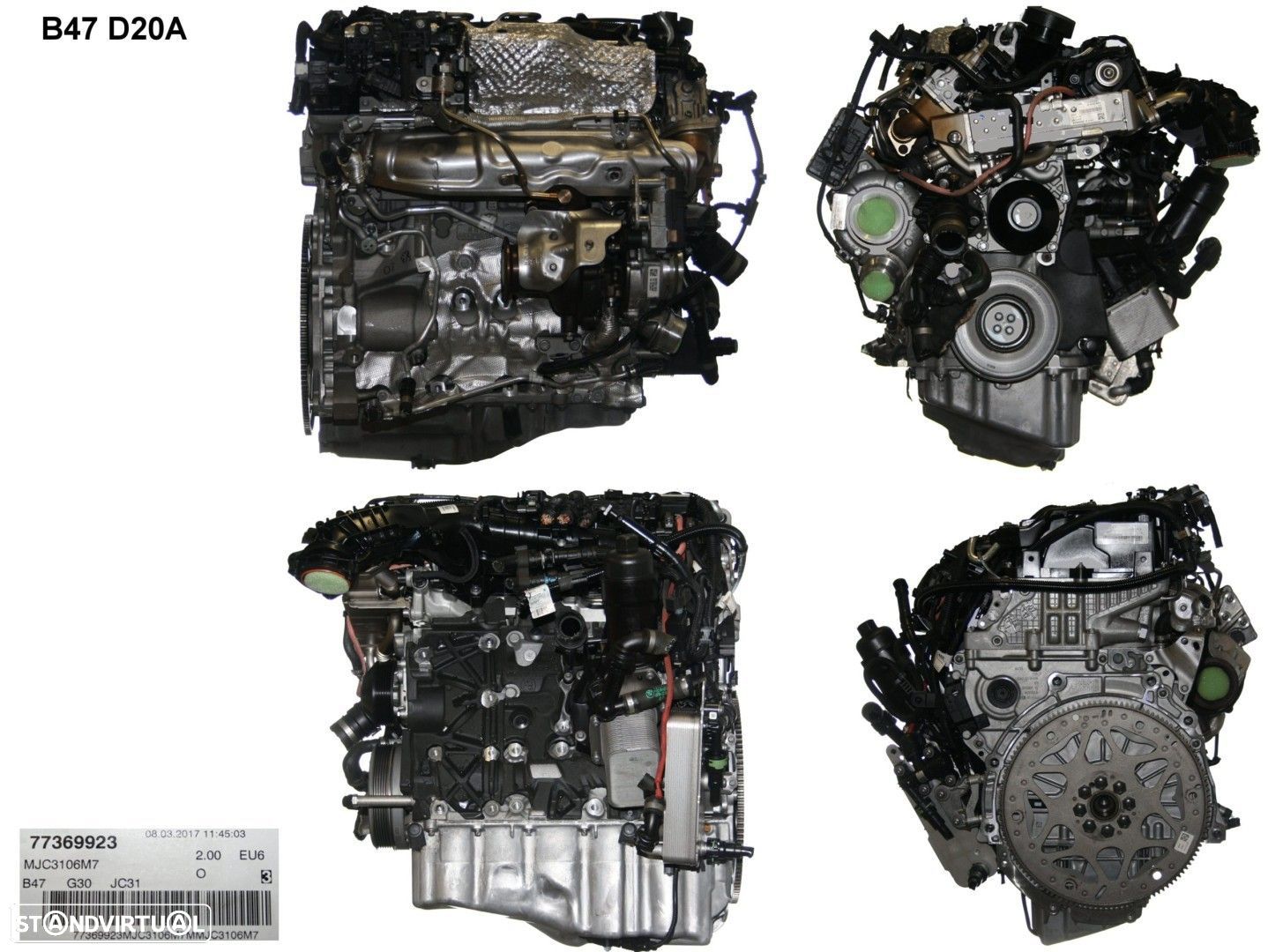 Motor Completo  Usado BMW 5 (G30) 520d B47D20A - 1