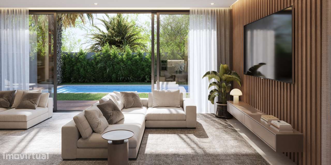 Moradia T4 com piscina, garagem e vista jardim e serra-21