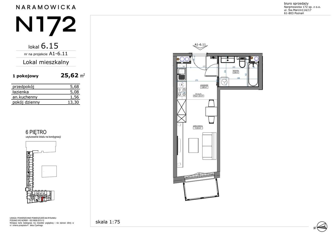 1-pokojowe mieszkanie 25m2 + balkon Bezpośrednio - Pełny obrazek: 2/9