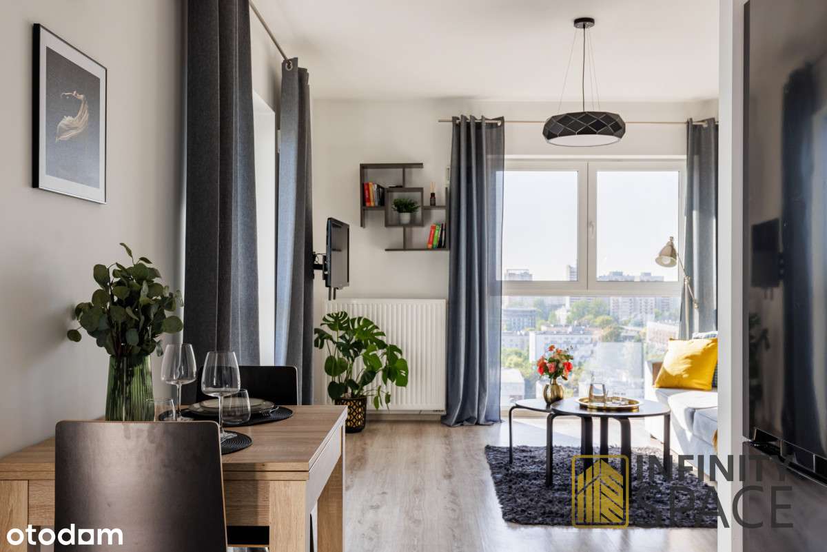 2 pokoje z widokiem 15 piętra na całą Warszawę!-3