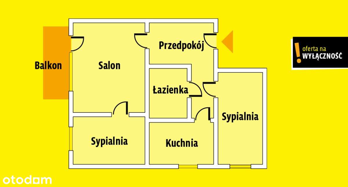 Rezerwacja ** 55m2 z potencjałem na 4pok., Ksm - Pełny obrazek: 2/12