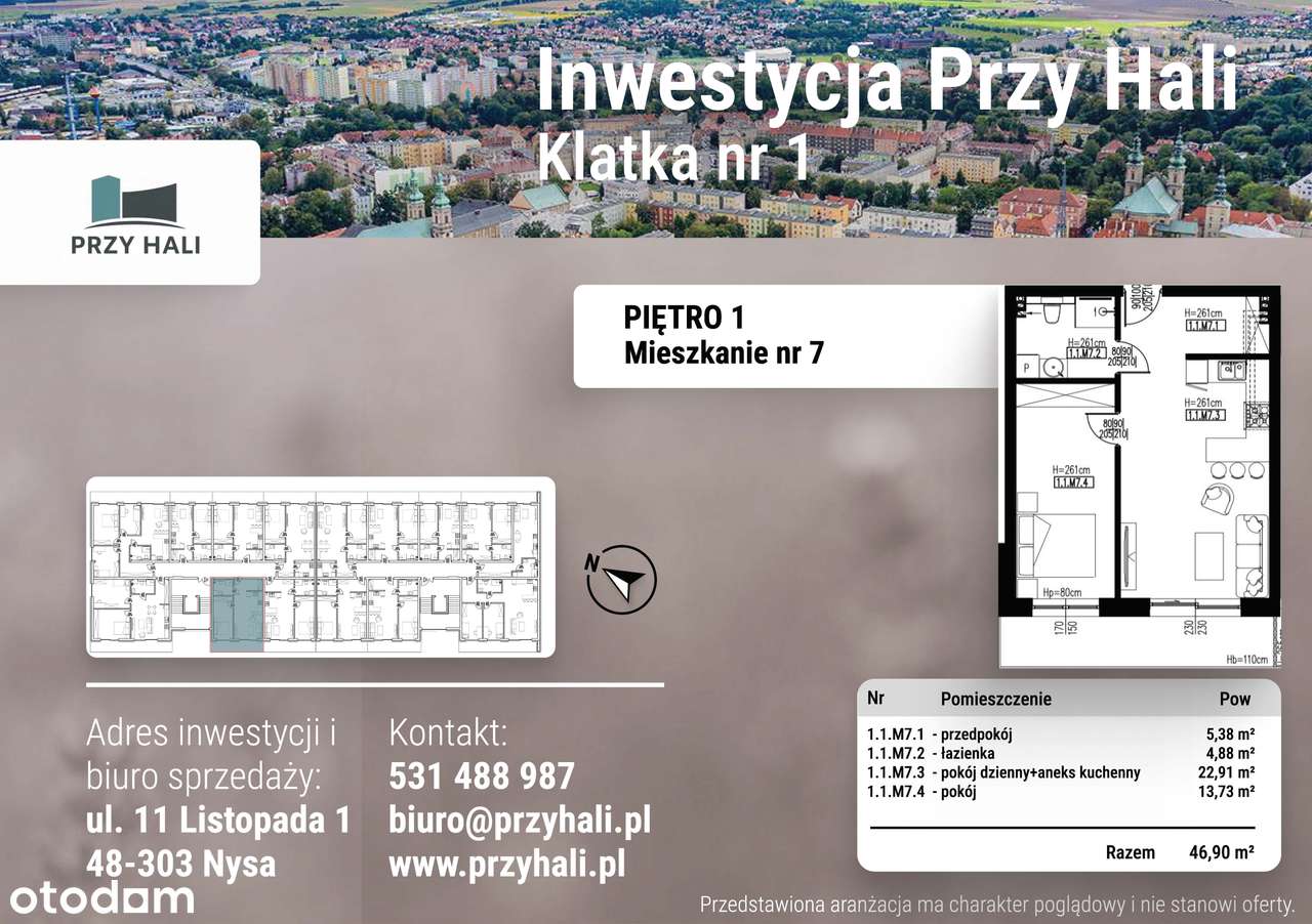 Przy Hali - 46,90 m2 - Pełny obrazek: 4/7