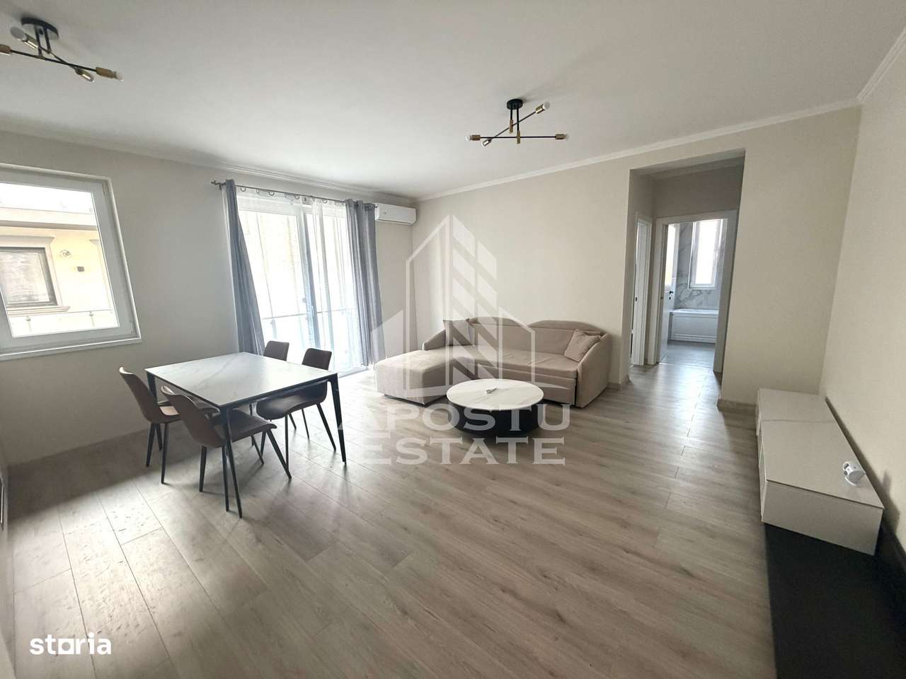 Apartament 2 camere, centrala proprie, loc de parcare, Giroc - Imagine principală: 4/10