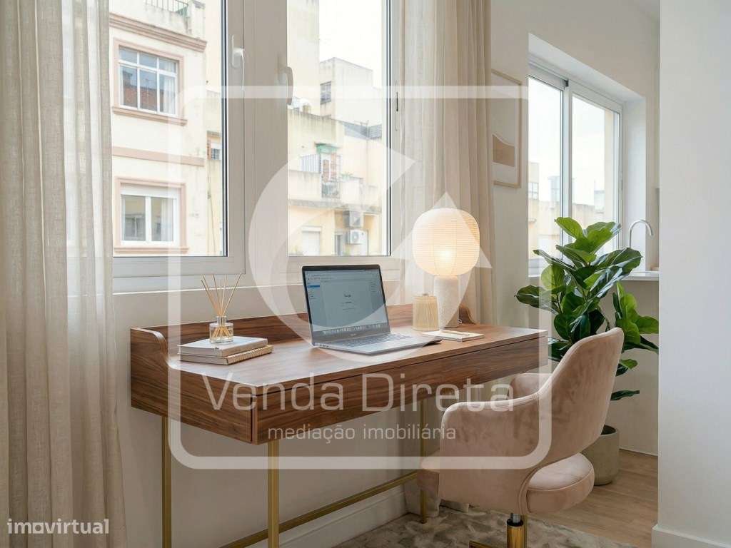 T2 Totalmente Remodelado com 3 Varandas | A 5 min do Cais Fluvial d...-8