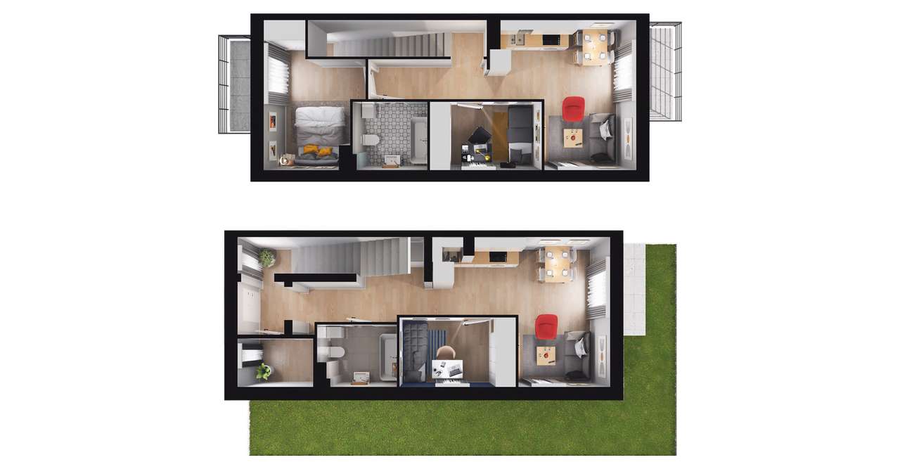 5-pokojowe mieszkanie 90m2 + ogródek Bez Prowizji - Pełny obrazek: 2/7