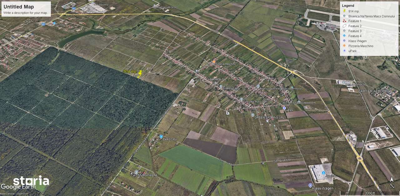 Vand teren intravilan 914 mp Dumbravita Padurea Verde-1