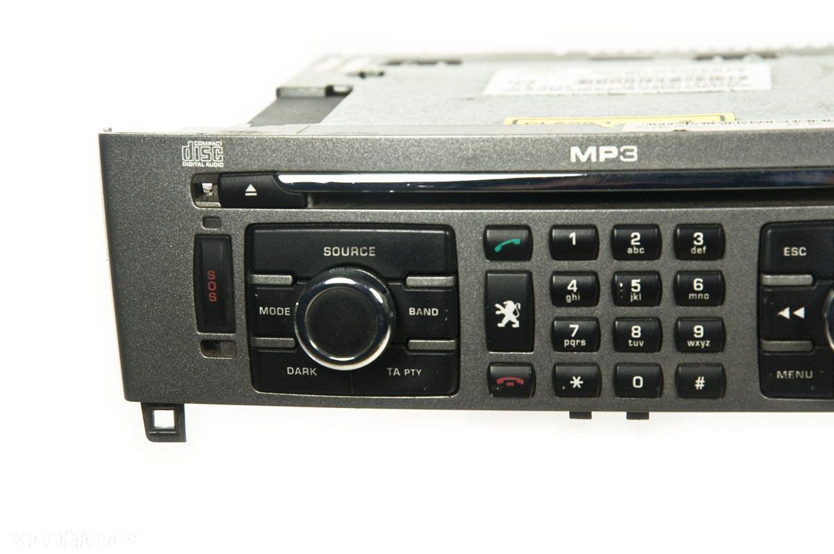 Radio fabryczne CD z nawigacja i MP3 Peugeot 308 I 96653130XH - ORYGINAŁ! - 4