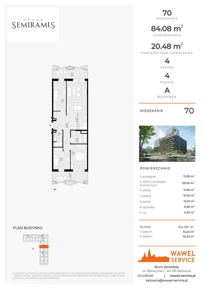 Semiramis | mieszkanie 4-pok. | 70 - Pełny obrazek: 2/7