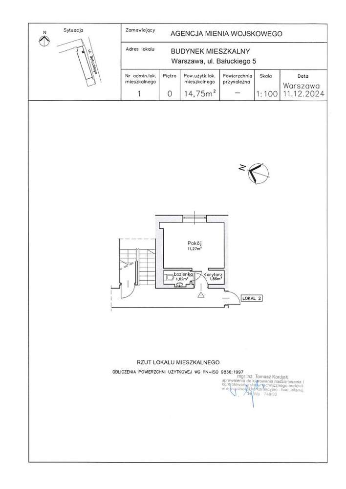 Mieszkanie na sprzedaż - Warszawa Bałuckiego 5 m.-12
