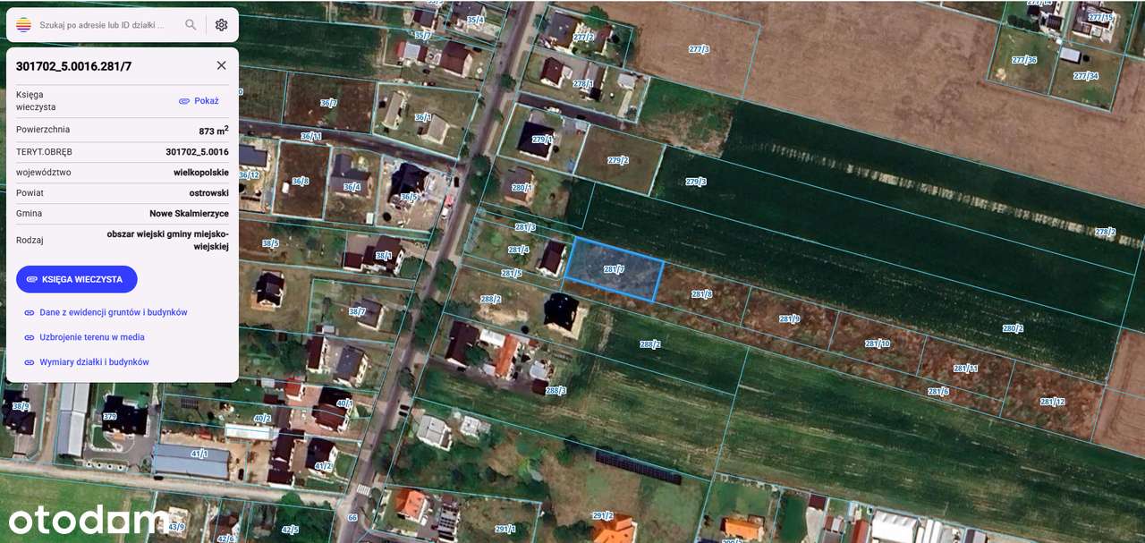 Sprzedam 2 działki budowlane – Ociąż, gmina Nowe Skalmierzyce - Pełny obrazek: 4/5