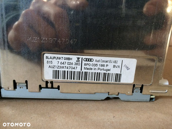 AUDI A3 8P LIFT radio cd CONCERT  2DIN 8P0035186P - 4