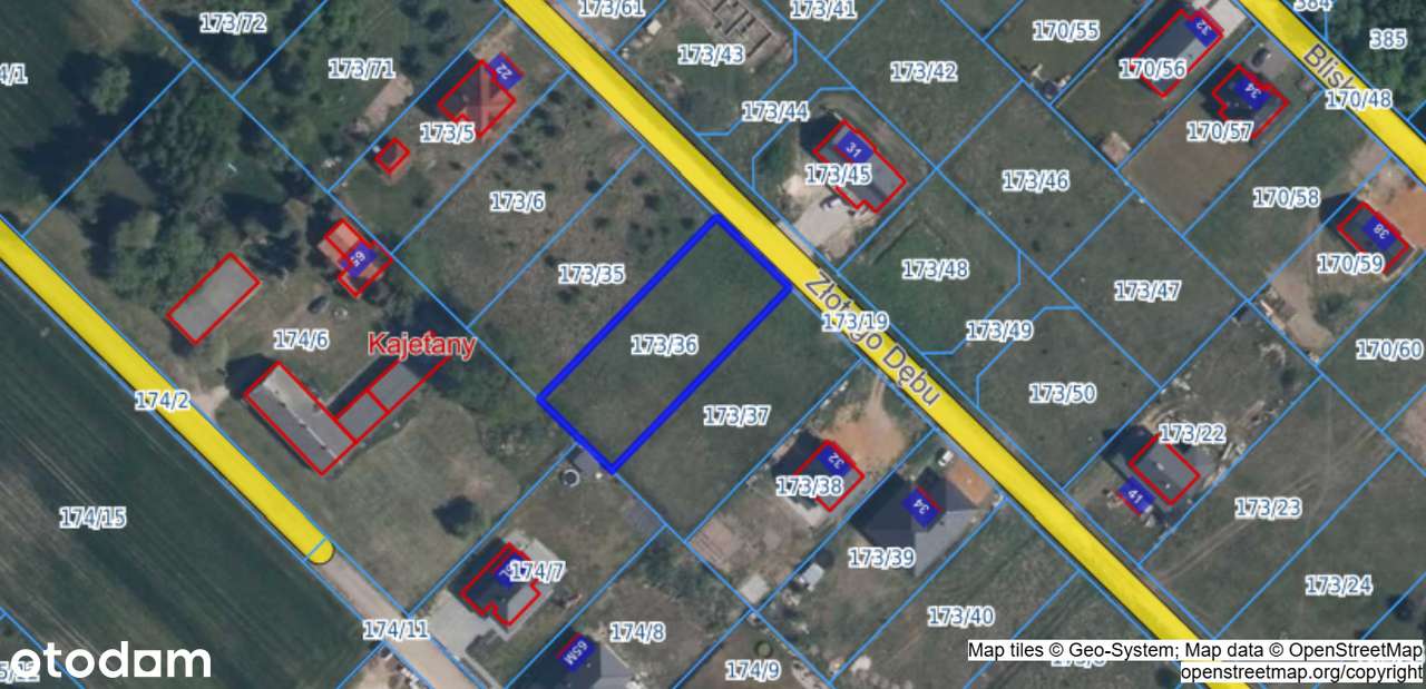Działka budowlana 1320 m² pod dom jednorodzinny