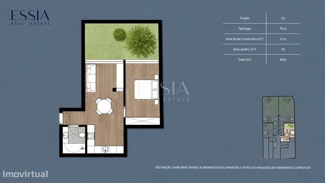 Apartamento T1 em Matosinhos I Jardim Privativo-7