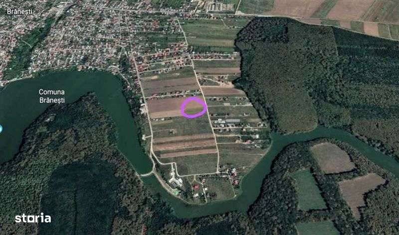 Branesti vanzare terenuri 764/1000mp CU UTILITATI langa lac si padure - Imagine principală: 4/6