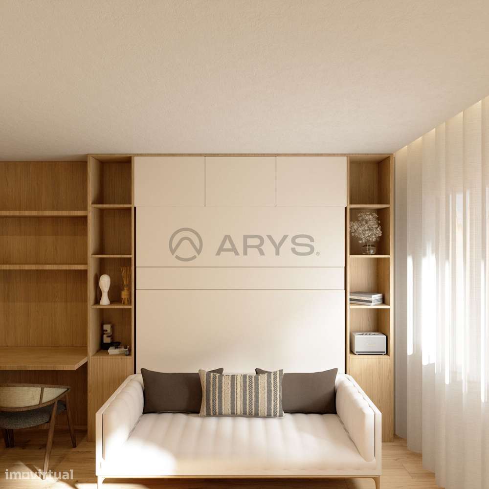 Apartamento T0 Remodelado com Terraço no Centro de Braga - Grande imagem: 5/8