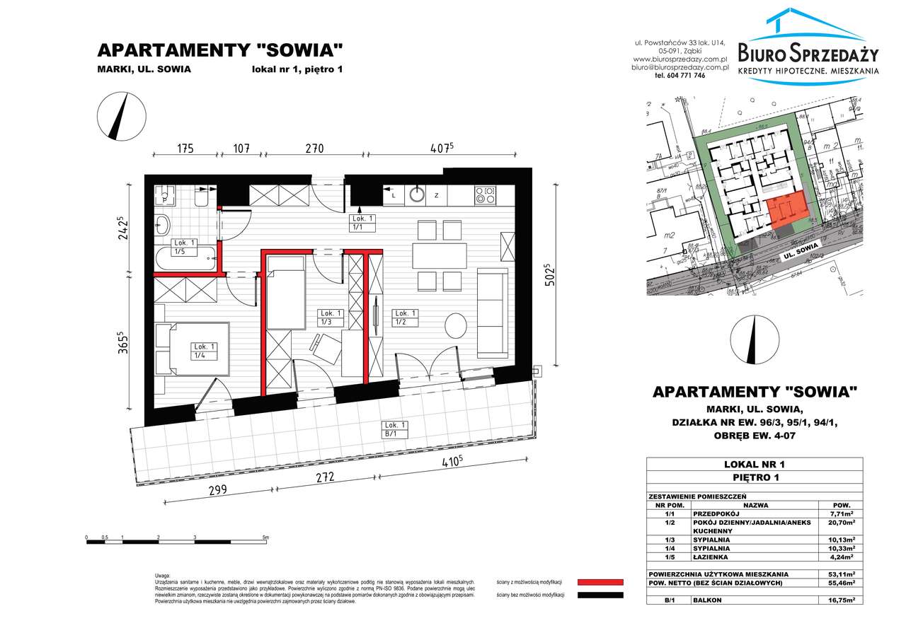 3 POKOJE W APARTAMENTOWCU Z DUŻYM BALKONEM - Pełny obrazek: 2/9