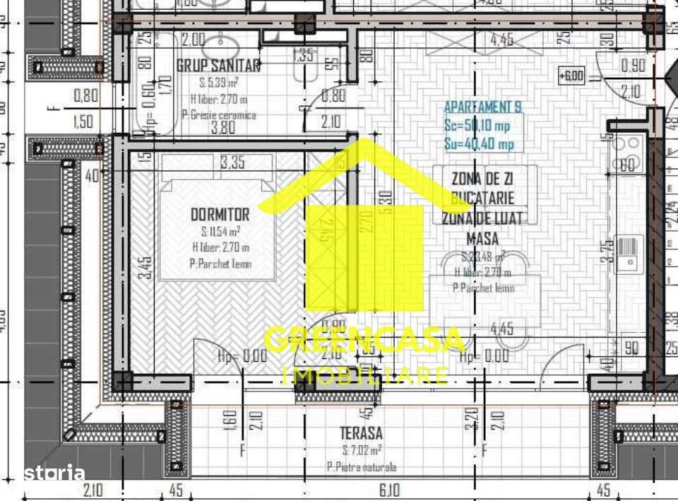 Apartamente  2 camere semifinisate ,Baciu. - Imagine principală: 3/6