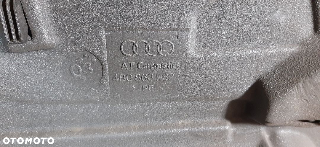 Boczek tapicerka drzwi prawy tył Audi A6 C5 głośnik + instalacjia niebieska - 6
