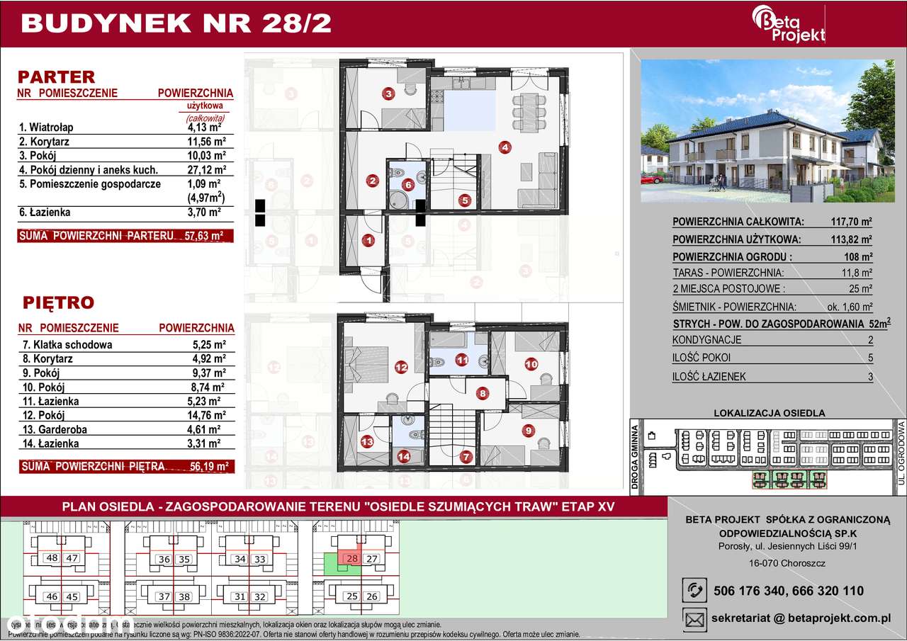Segment 114m2 z ogródkiem - Pełny obrazek: 2/5