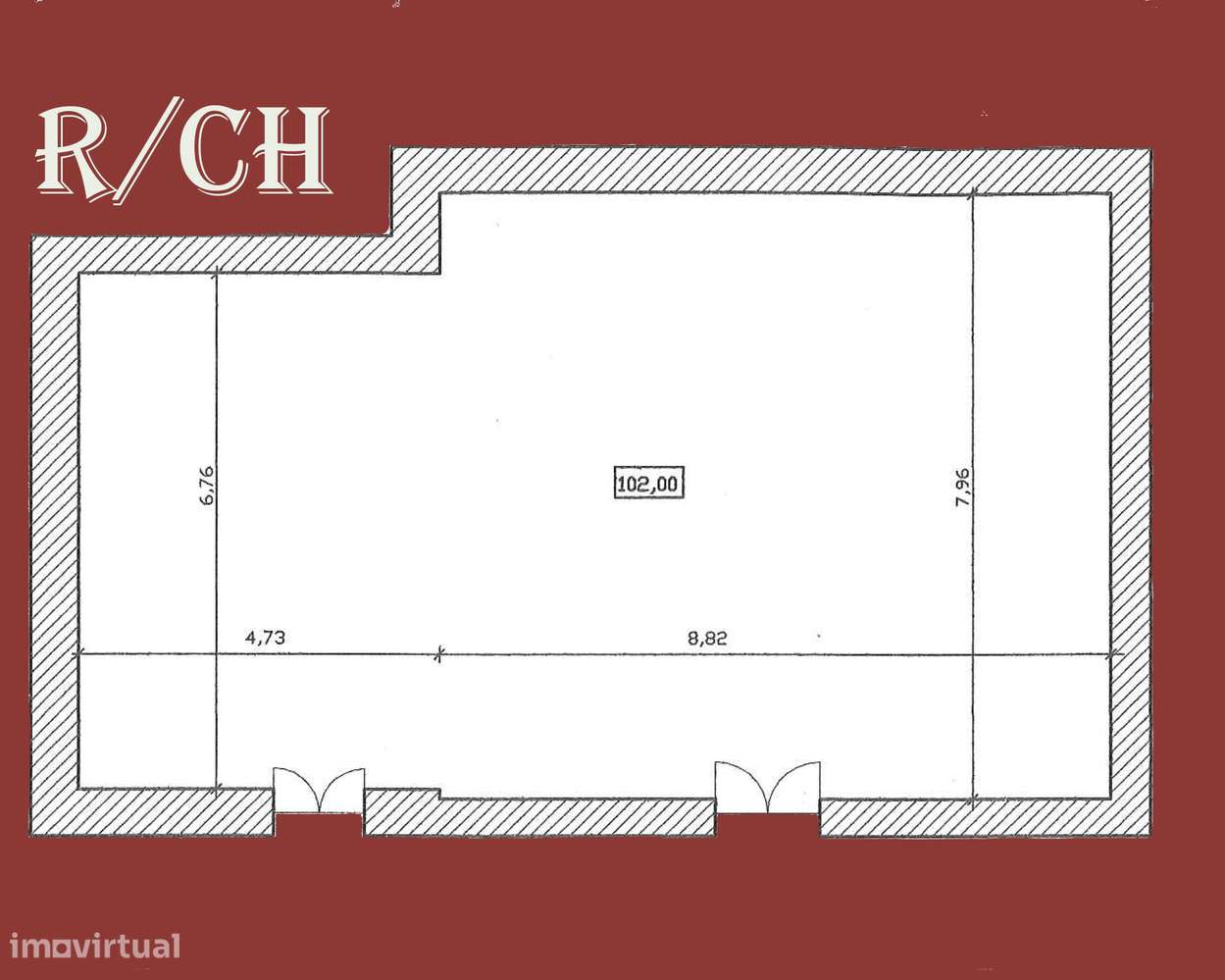 terreno e ruina sem telhado - Grande imagem: 4/16