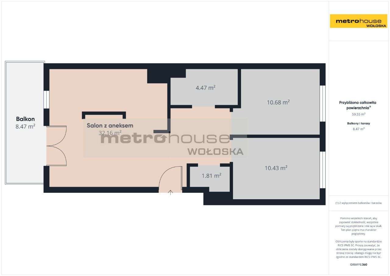 Światło, przestrzeń i spokój. Apartament z loggią przy ul. Jutrzenki-18