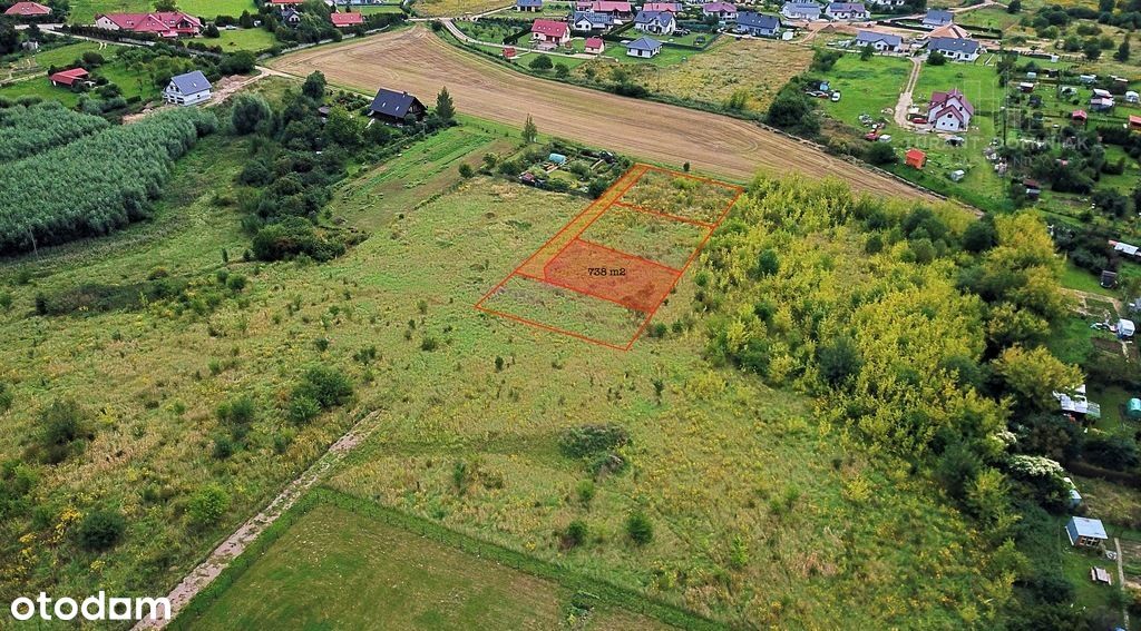 Działka, 738 m², Chojna