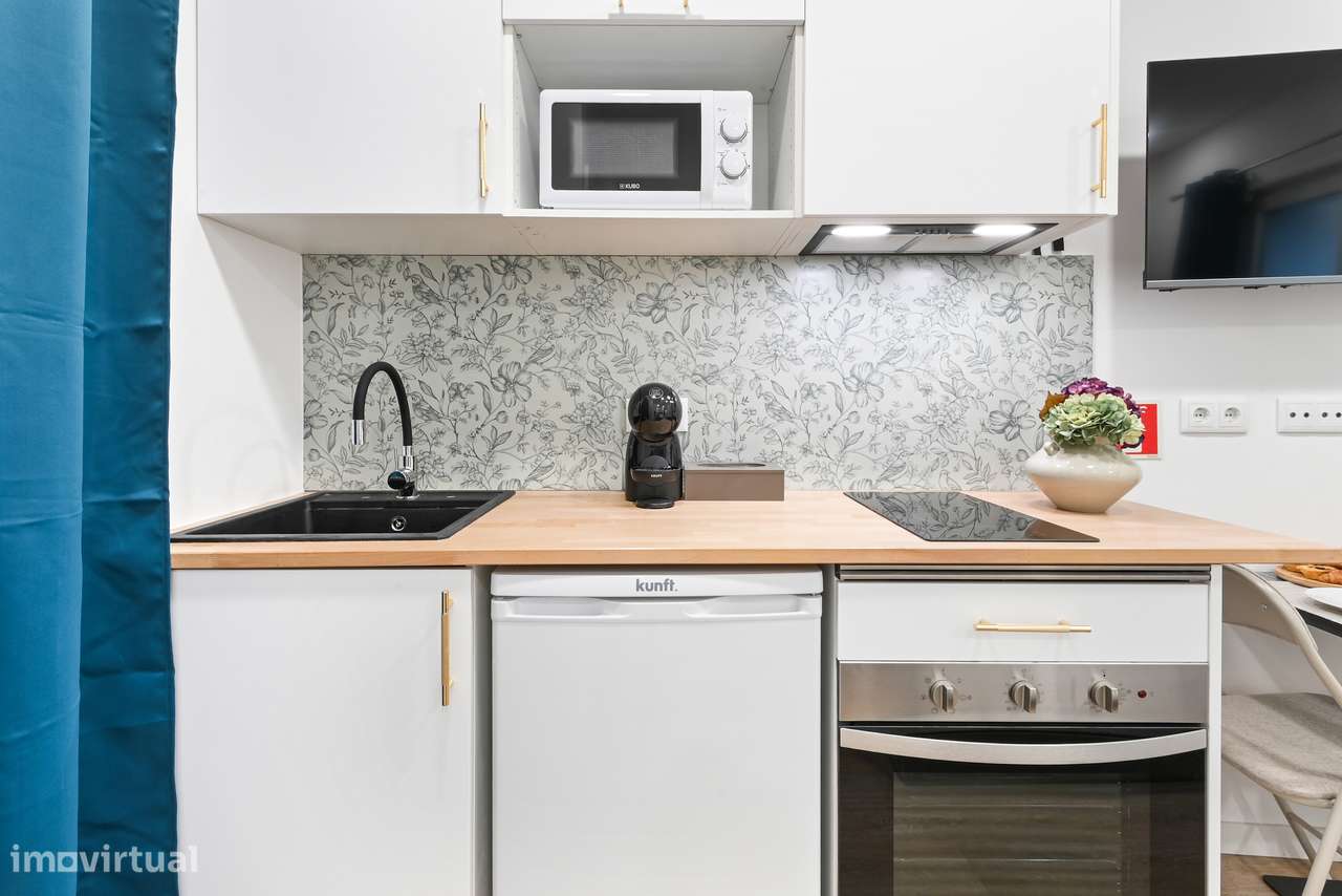 T0 Mobilado e Equipado - Despesas incluídas - Arrendamento Temporário - Grande imagem: 5/12