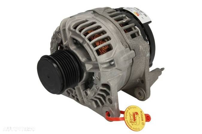 Alternator cu fulie ambreiaj (12V, 90A) BOSCH Volkswagen LT 28-35 II, LT 28-46 II, TRANSPORTER IV 2.4D / 2.5 / 2.5D 1995 - 2006 COD: 0 986 047 250 Piesa Noua - 1