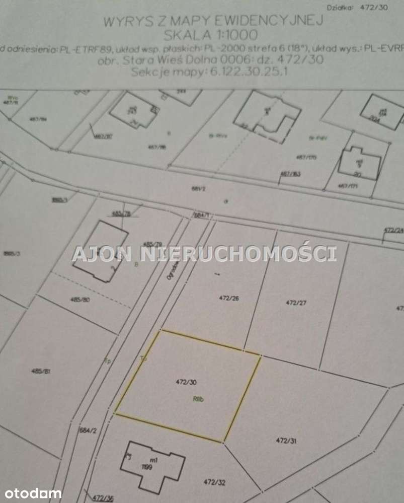 Działka budowlana 817m2 Stara Wieś - Piękna!-12